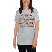 Load image into Gallery viewer, I'm Not Retired I'm Professional Grandma Unisex T-Shirt